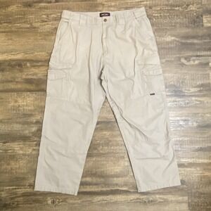 Tru-Spec Tactical Cargo Pants Men's 40x29‎ Khaki Utility Workwear Multi-Pocket